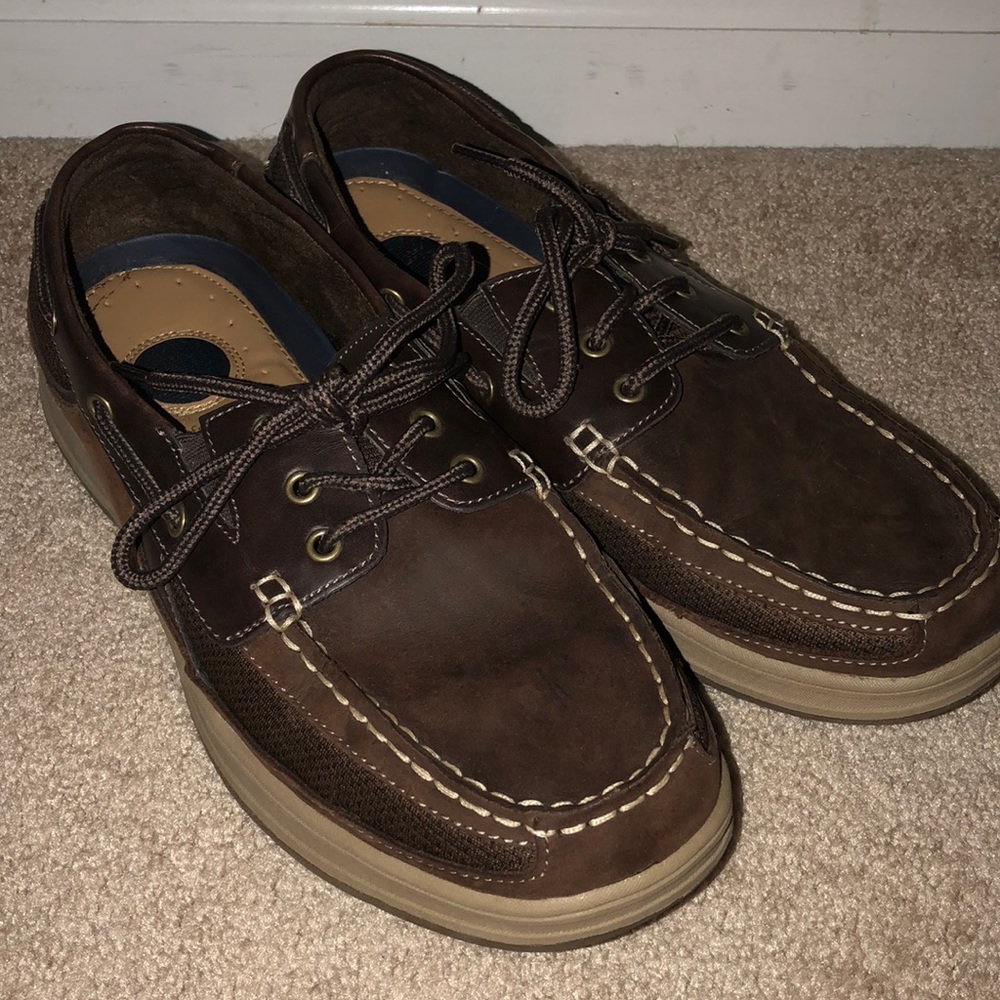 Men’s dark brown Croft and Barrow boat shoes